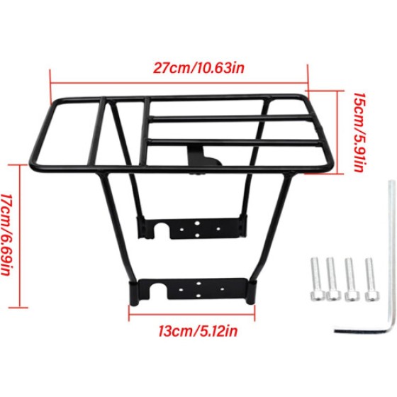 Electric scooter rear rack, thickened aluminum alloy luggage rack, suitable for most electric scooters.